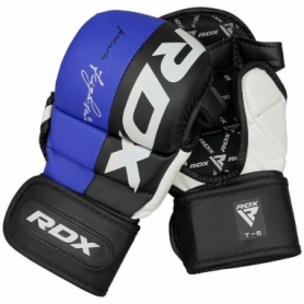 Рукавиці для ММА RDX T6 Plus Rex Blue (GGR-T6U) - Фото №3