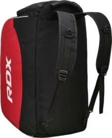 Сумка-рюкзак спортивна 2 в 1 RDX R1 Duffel Bag with Backpack Straps Black/Red, 50 л (GKB-R1B) - Фото №4