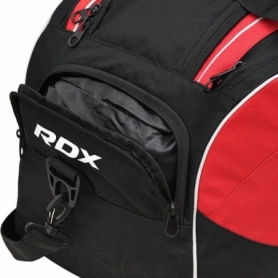 Сумка-рюкзак спортивна 2 в 1 RDX R1 Duffel Bag with Backpack Straps Black/Red, 50 л (GKB-R1B) - Фото №8