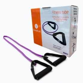 Эспандер трубчатый для фитнеса Sveltus Medium фиолетовый, в коробке (SLTS-3902)