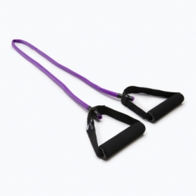 Эспандер трубчатый для фитнеса Sveltus Medium фиолетовый, в коробке (SLTS-3902) - Фото №3