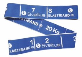 Эспандер для фитнеса Sveltus Elastiband синий, 20 кг + QR код (SLTS-0008) - Фото №3