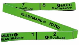 Эспандер для фитнеса Sveltus Multi Elastiband зеленый, 10 кг + QR код (SLTS-0013) - Фото №4