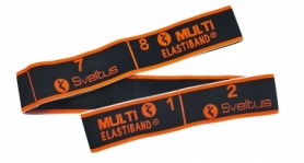 Эспандер для фитнеса Sveltus Multi Elastiband черный, 30кг + QR код (SLTS-0036) - Фото №2