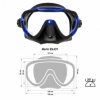Маска для дайвінгу Marlin Enjoy Blue/Black (118128) - Фото №4