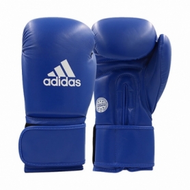 Перчатки боксерские Adidas WAKO кожаные синие (ADIWAKOG1)