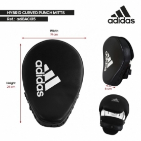 Лапы тренировочные Adidas Training Curved Punch Mitt adiBAC015 (AD15890-831) - Фото №2