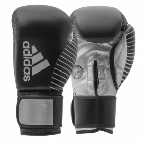 Перчатки боксерские Adidas Wako черно-серебристые (adiKBWKF200)