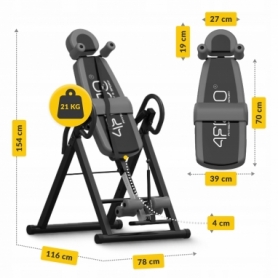 Стіл інверсійний 4FIZJO регульований 4FJ0655 Black/Grey (P-5905973401951) - Фото №10