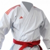 Кимоно для карате (ката) Adidas Shori белое с красными полосами K999ST WKF - Фото №2