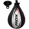 Пневмогруша боксерська RDX 2Y Boxing Speed Ball Leather Multi White/Red + кріплення (2SBL-S2WR)