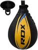 Пневмогруша боксерська RDX 2Y Boxing Speed Ball Leather Multi Yellow/Blue + кріплення (2SBL-S2YU)