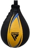 Пневмогруша боксерська RDX 2Y Boxing Speed Ball Leather Multi Yellow/Blue + кріплення (2SBL-S2YU) - Фото №2