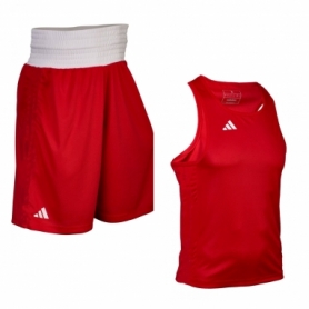 Форма боксерская Adidas Olympic 2024 красная (ADIIBA23TM ADIIBA23SM)