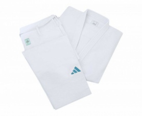 Кімоно для дзюдо Adidas Champion III Olympic Slim Fit з ліцензією IJF біле (J-IJF3-L) - Фото №3