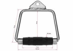 Ручка для тяги EasyFit обгумована закрита (EF-8095) - Фото №5