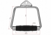 Ручка для тяги EasyFit обгумована закрита (EF-8095) - Фото №5