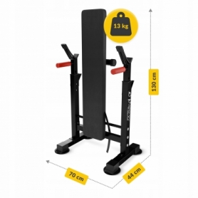 Лава для жиму зі стійками 4FIZJO Pro+ Black (P-5905973402590) - Фото №3