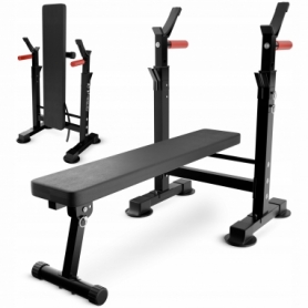 Лава для жиму зі стійками 4FIZJO Pro+ Black (P-5905973402590) - Фото №4