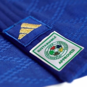 Кімоно для дзюдо Adidas Champion 3 IJF Eco синє із золотими смугами - Фото №4
