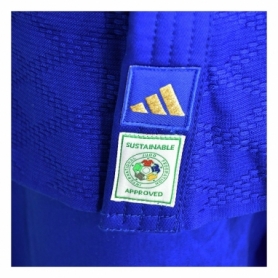 Кімоно для дзюдо Adidas Champion 3 IJF Eco синє із золотими смугами - Фото №5