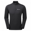 Термокофта чоловіча Montane Dart Thermo Zip Neck чорна (MDTZNBLA)