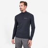 Термокофта чоловіча Montane Dart Thermo Zip Neck чорна (MDTZNBLA) - Фото №2