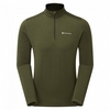 Термокофта чоловіча Montane Dart Thermo Zip Neck зелена (MDTZNKEL)