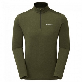 Термокофта чоловіча Montane Dart Thermo Zip Neck зелена (MDTZNKEL)