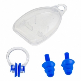 Комплект беруші + затиск для носа Marlin Swim Blue (216185)