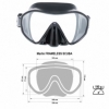 Маска для дайвінгу Marlin Frameless Scuba Black (213360) - Фото №6