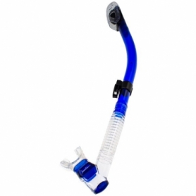 Трубка для дайвінгу Marlin Dry Lux Blue / Trans (214040)