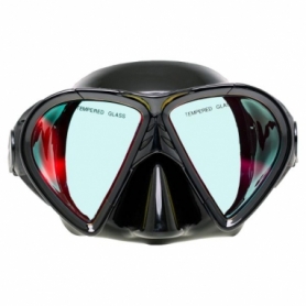 Маска для дайвінгу Marlin Crystal Black з просвітленим склом (216181)