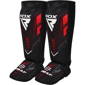 Захист для ніг (гомілка+стопа) для MMA RDX Neopren Shin Instep IMMAF червоний (SGN-IMF-1R)