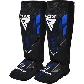 Захист для ніг (гомілка+стопа) для MMA RDX Neopren Shin Instep IMMAF синій (SGN-IMF-1U)