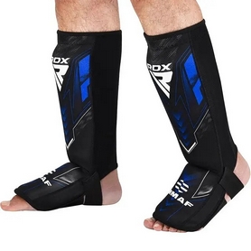 Захист для ніг (гомілка+стопа) для MMA RDX Neopren Shin Instep IMMAF синій (SGN-IMF-1U) - Фото №4