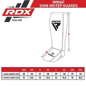 Захист для ніг (гомілка+стопа) для MMA RDX Neopren Shin Instep IMMAF синій (SGN-IMF-1U) - Фото №7