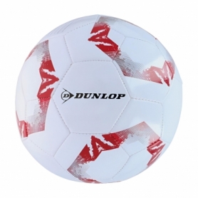 М'яч футбольний Dunlop Football біло-червоний, №5 (dl-fb-wrd)