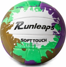 М'яч волейбольний Runleaps Green Purple (GP)