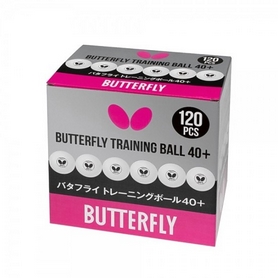 М'ячі для настільного тенісу Butterfly Training Ball 40+ білі, 120 шт