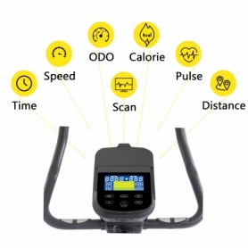 Велотренажер електромагнітний Cornix Amber Black (EB-AMBER-BLK) - Фото №9