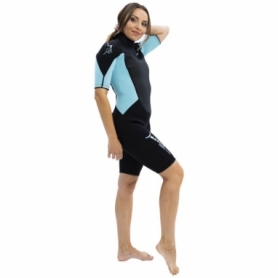 Гідрокостюм жіночий Marlin Tropic Shorty Lady 3 мм blue lagoon/black - Фото №2