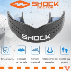Капа Shock Doctor SuperFit Black (8901-BK-AD) - Фото №2