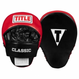 Лапи боксерські Title Classic Charge Punch Mitts Black/Red (CCHPM)