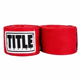 Бинти боксерські Title Boxing Traditional Weave Red, 4,5 м (HW RD)