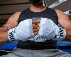Бинти боксерські Title Boxing Select Semi Elastic Mexican White, 4,5 м (SMHW XL WH) - Фото №2