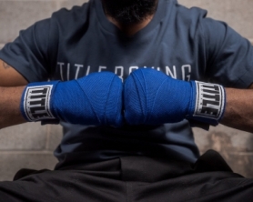 Бинти боксерські Title Boxing Select Semi Elastic Mexican Royal, 4,5 м (SMHW XL RY) - Фото №2