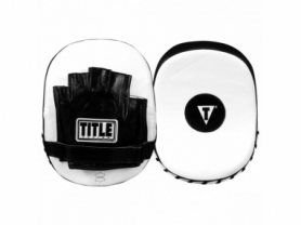 Лапи боксерські Title Boxing Cobra Leather Punch Mitts Black/White (CMPML BK/WH)