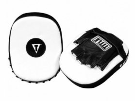 Лапи боксерські Title Boxing Cobra Leather Punch Mitts Black/White (CMPML BK/WH) - Фото №2