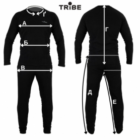 Термобілизна чоловіча Tribe Microfleece чорна (T-KA-0015-black) - Фото №4